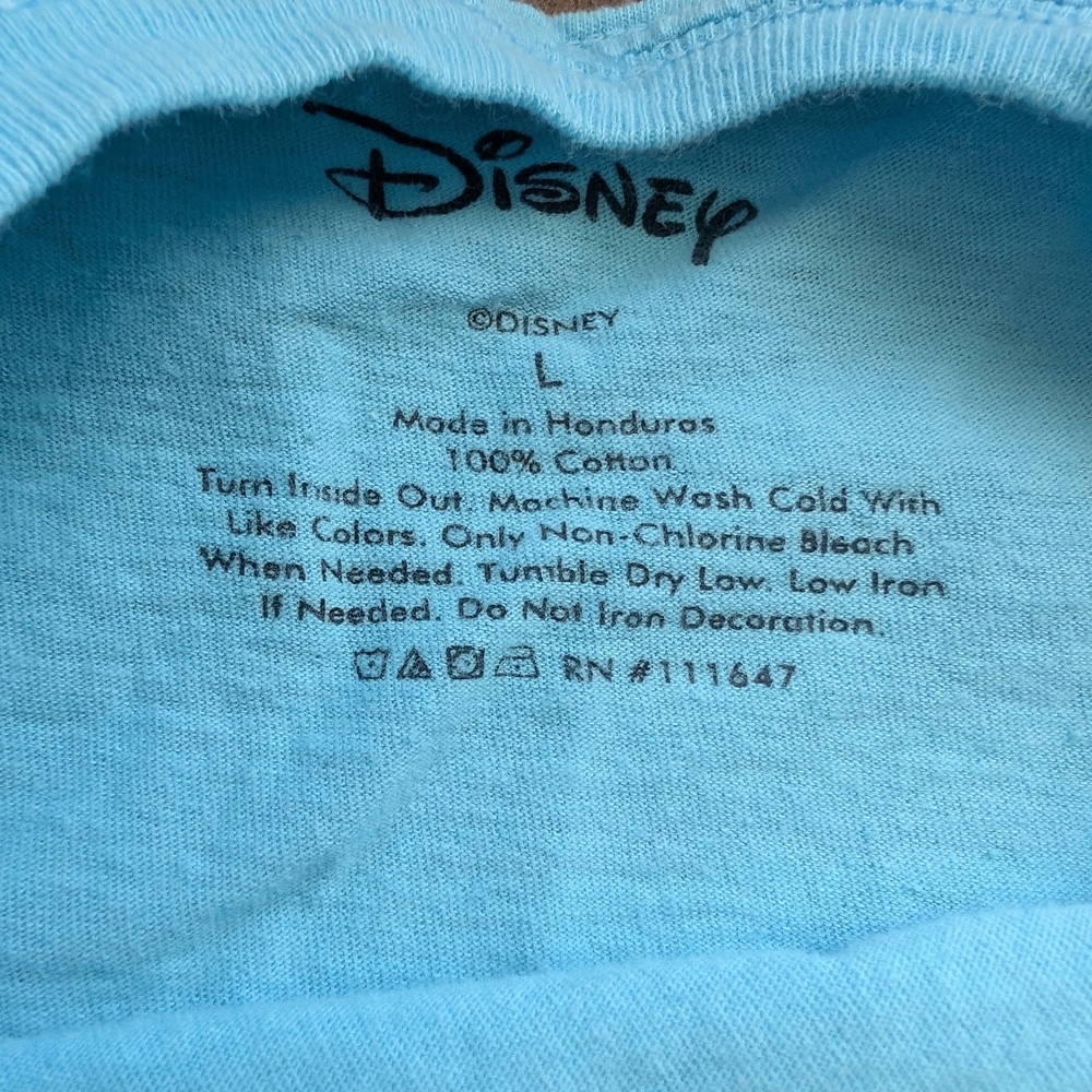 🎀 $5 Disney  Blue Mickey and Minnie T-Shirt - Picture 3 of 5